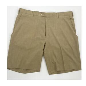 Turtleson Lightweight Flat front Tan Shorts Preppy Golf Mens Sz 40R